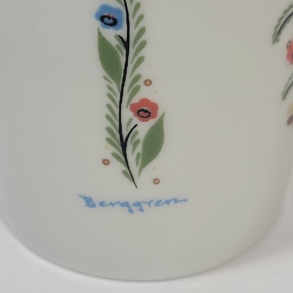 2 Vintage Berggren Coffee Mugs, Swedish Cups - Picture 3 of 6